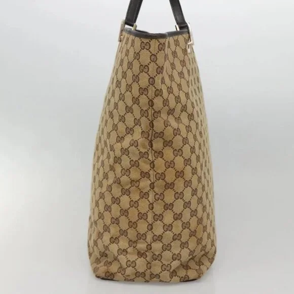 GUCCI GG Canvas Tote Bag Beige Gold 002 1097 2404 Auth 141857 - Picture 4 of 16